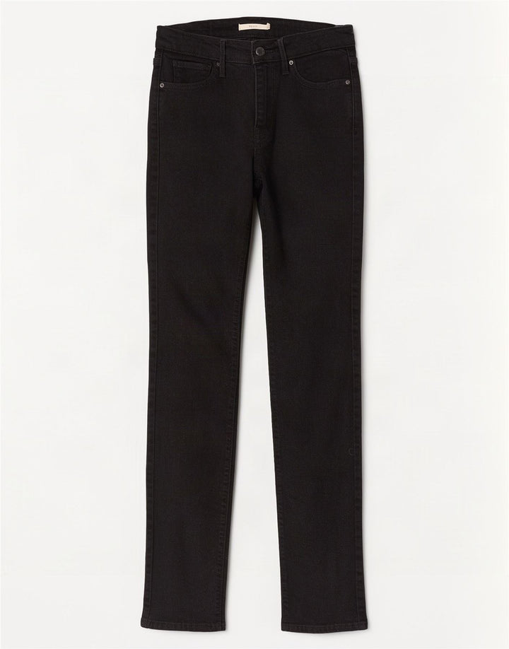 Damskie jeansy Levi's 712 Slim W25 L32 Czarna bawełna