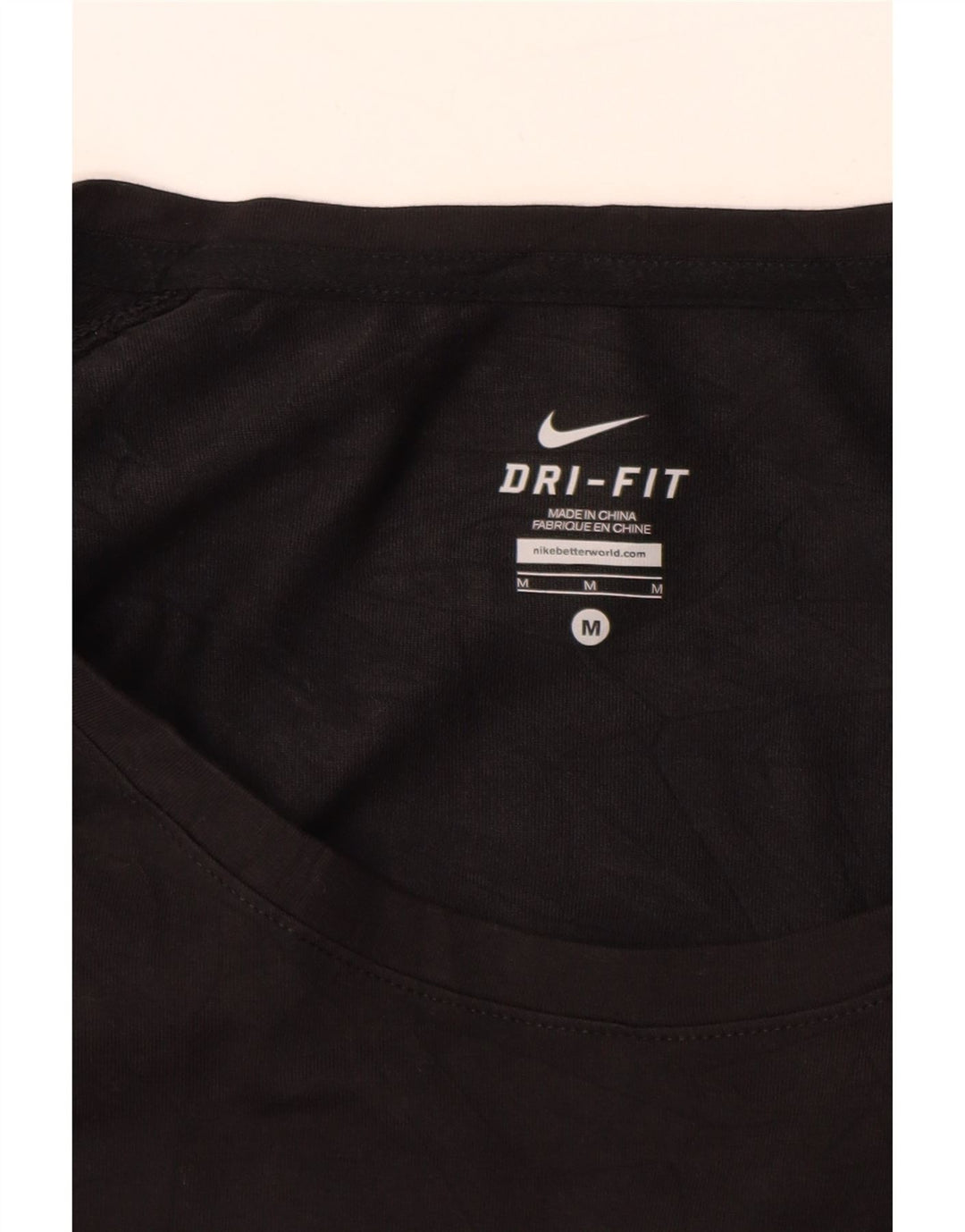 NIKE Womens Dri Fit Graphic Oversized Sweatshirt Jumper UK 14 Medium Black