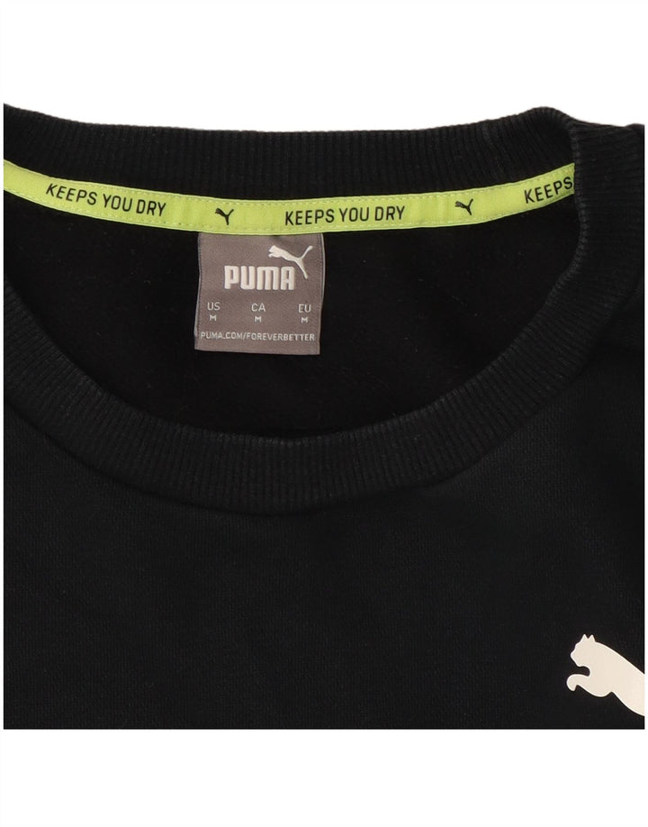 Męska bluza z grafiką Puma, sweter w kolorze średniej czerni, z blokami kolorów
