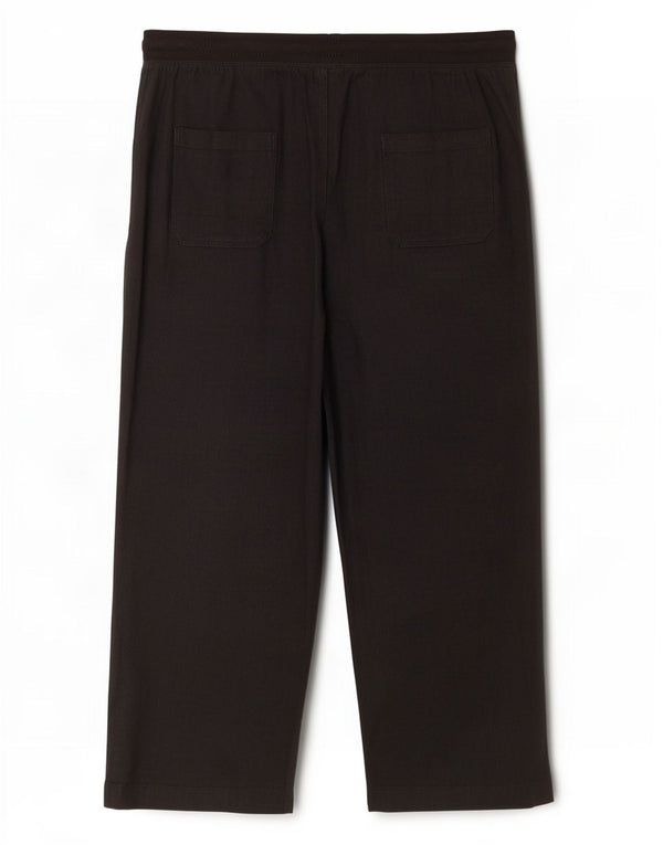Marks & Spencer Damskie proste spodnie chino UK 14 duże W34 L29 czarne
