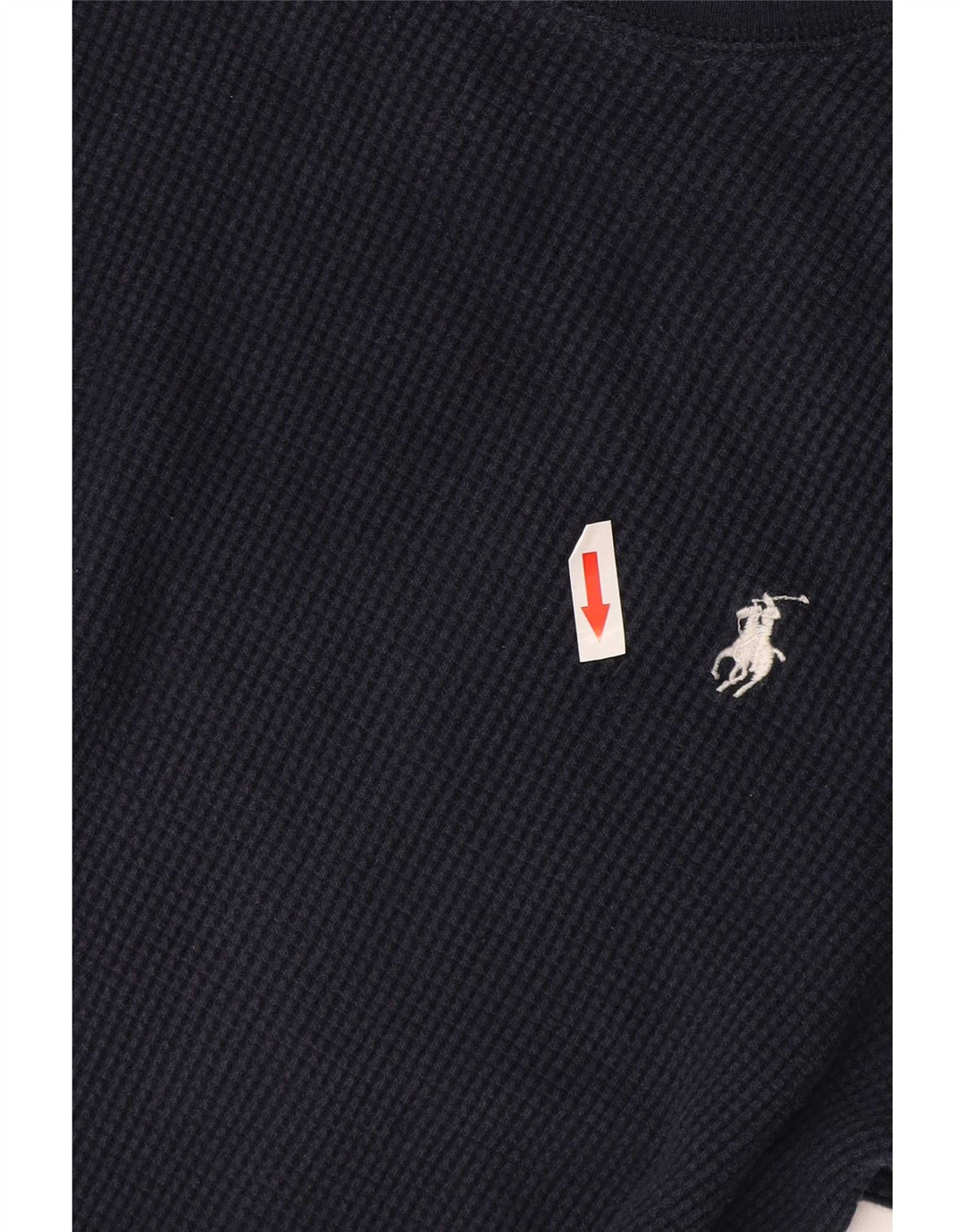 Koszulka męska Polo Ralph Lauren z długim rękawem, średnia, granatowa, bawełniana