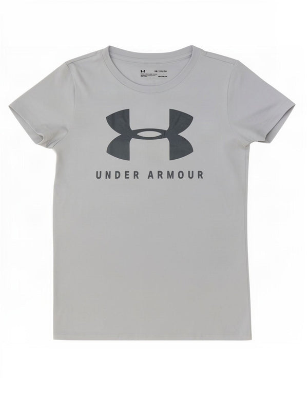 Damska koszulka oversize Under Armour Heat Gear z grafiką, UK 6 XS, niebieska