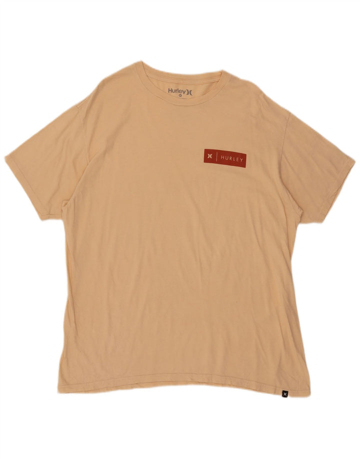 T-shirt męski Hurley Top XL, beżowy, bawełniany