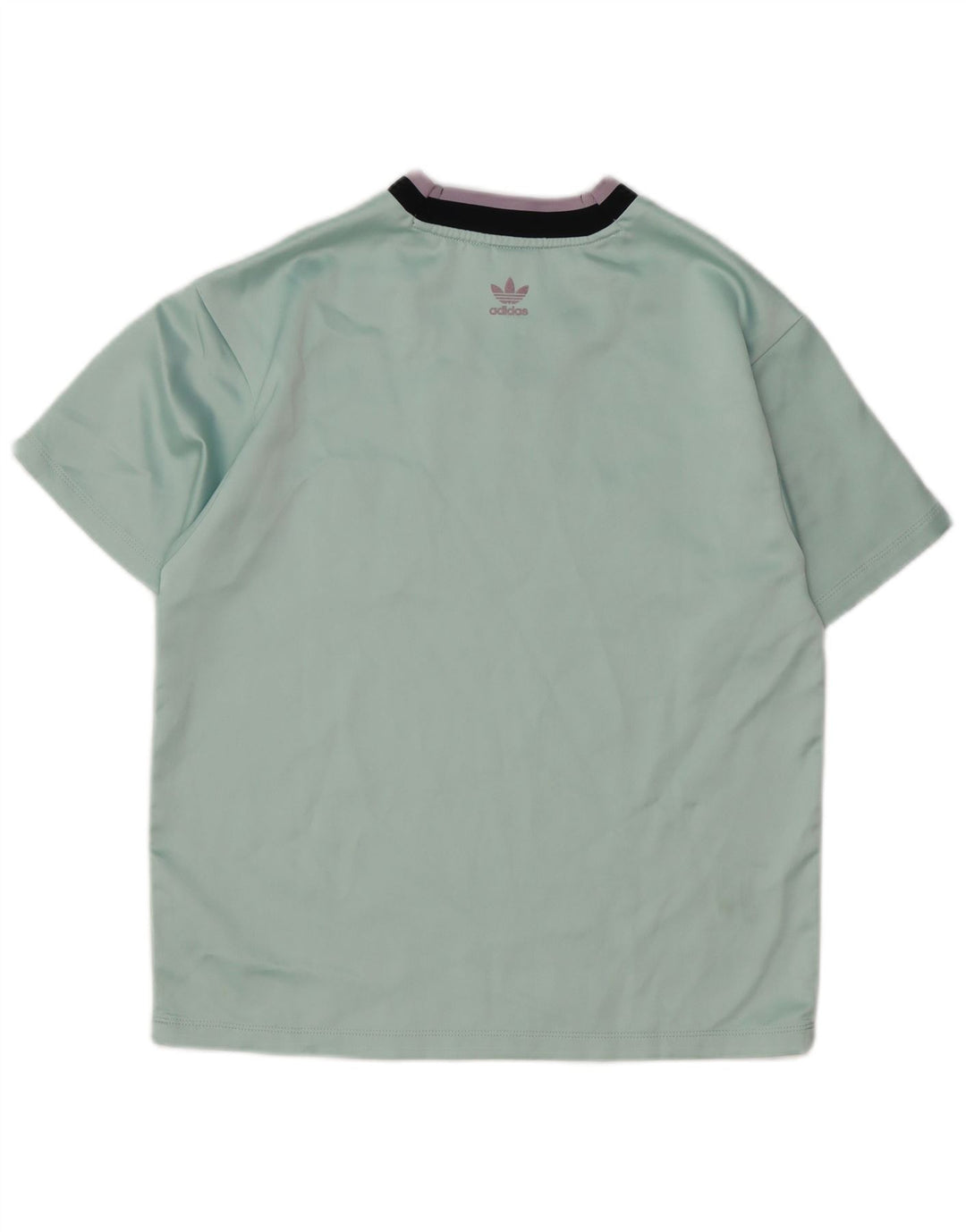 Damska koszulka oversize z grafiką ADIDAS Top UK 8, mała, zielona, poliester