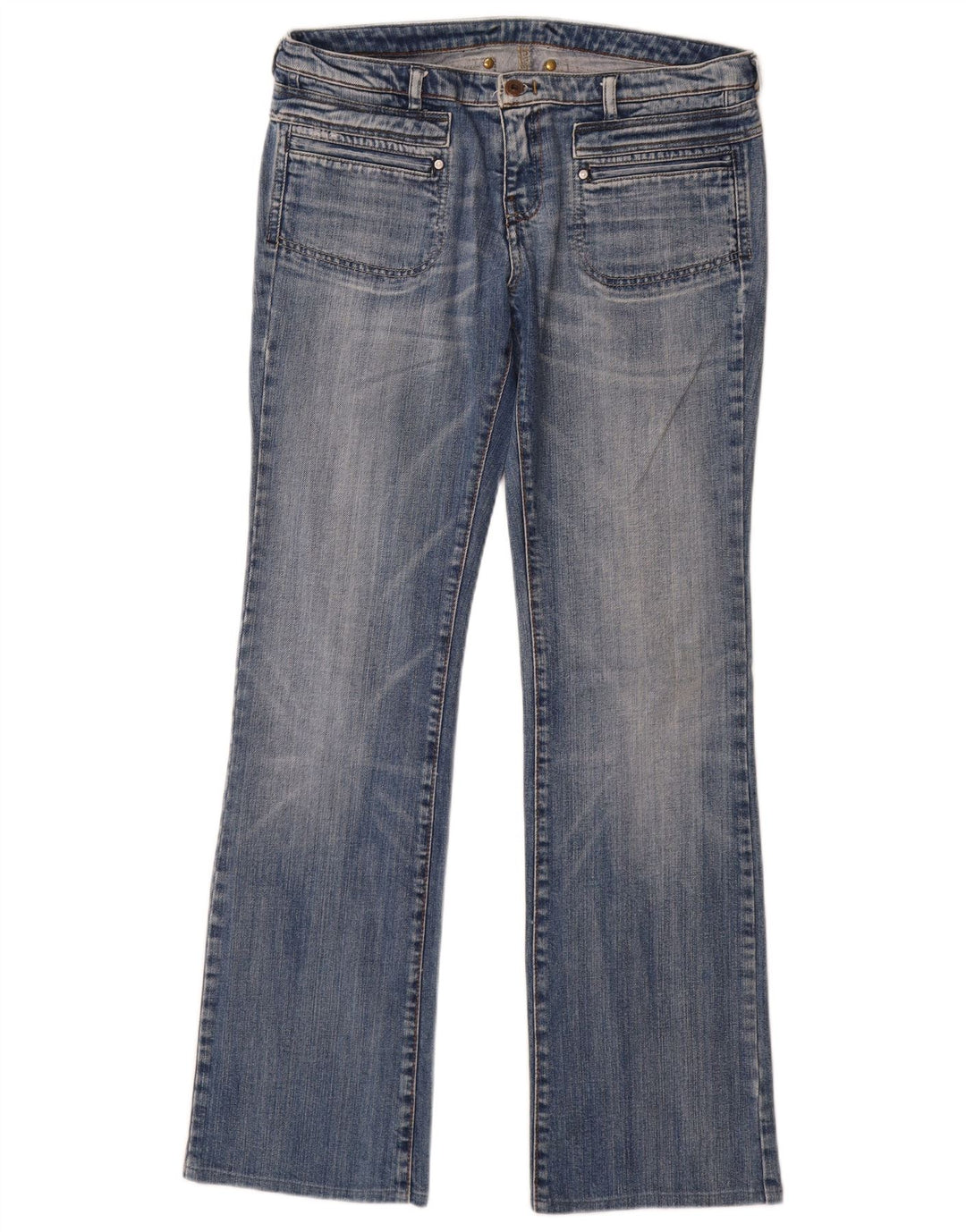 DIESEL Damskie jeansy Bootcut W31 L33 Niebieskie bawełniane