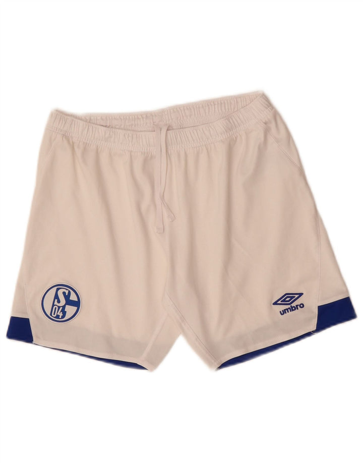 Chłopięce spodenki sportowe UMBRO 13-14 lat XL, biały, kolorowy poliester