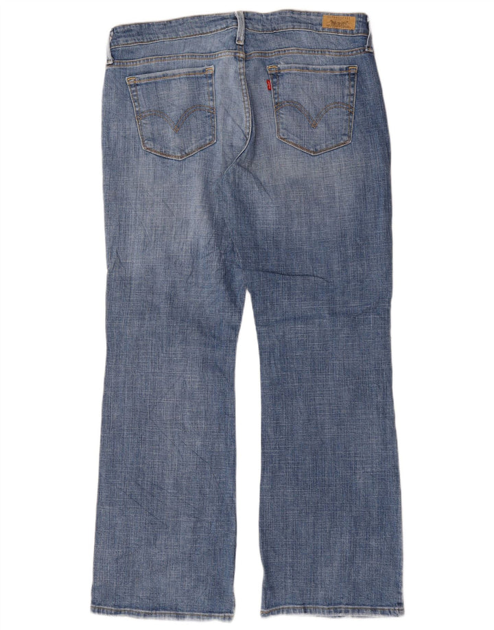 Damskie jeansy Levi's 545 Low Bootcut US 14 XL W36 L31 Niebieska bawełna