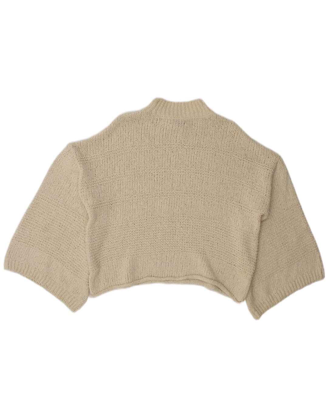 Damski sweter oversize z golfem Topshop UK 8, mały, w kolorze złamanej bieli