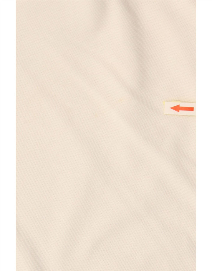 Damska koszulka polo BURBERRY BRIT UK 12, średnia, złamanej bieli, bawełniana