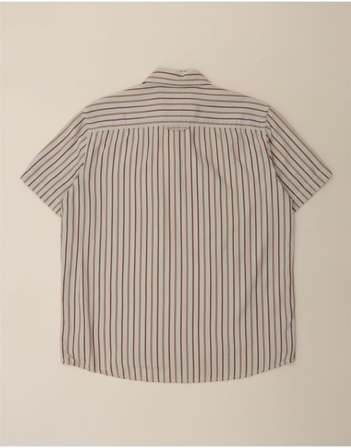 Camel Active Męska koszula z krótkim rękawem XL, bawełniana w niebieskie paski