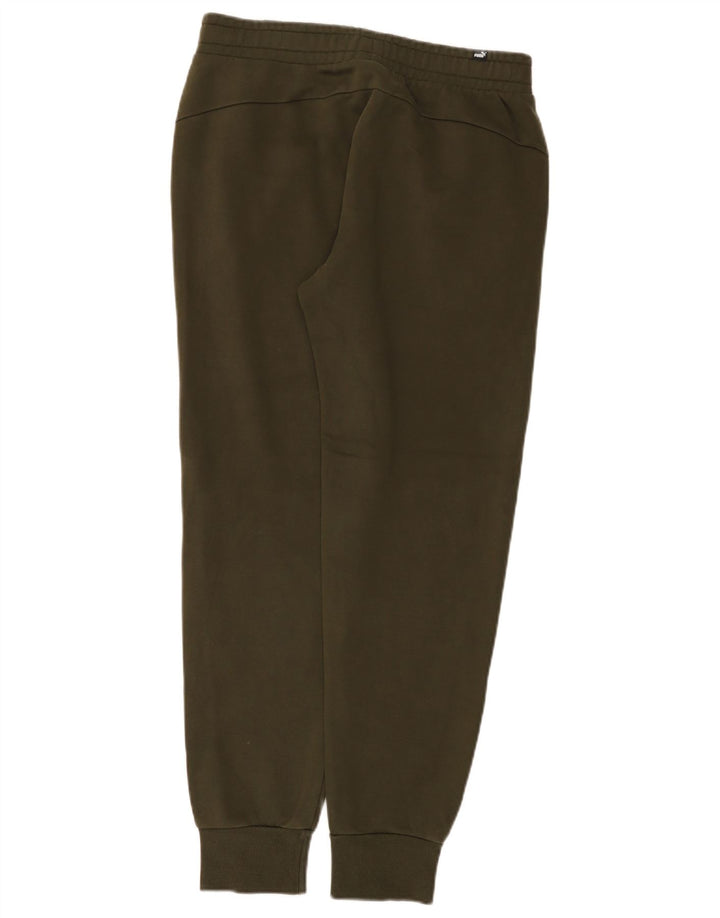 Męskie spodnie dresowe Puma Joggers, średnia bawełna khaki