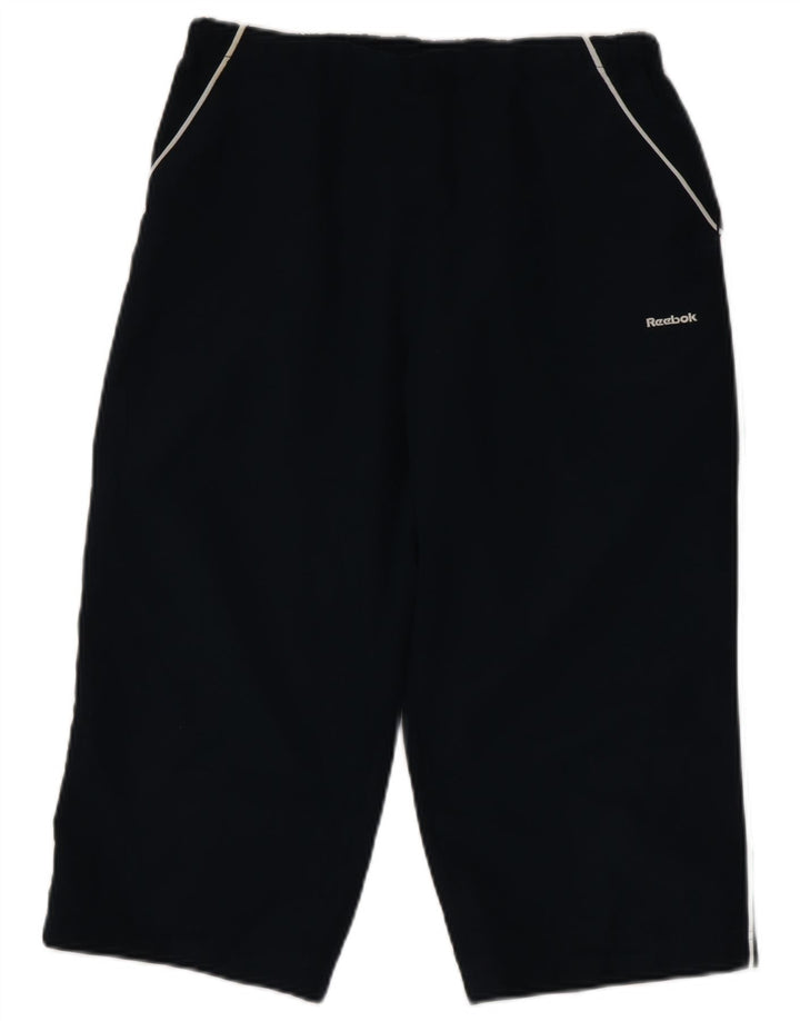 Damskie spodnie dresowe Reebok Capri UK 14 Średni granatowy poliester