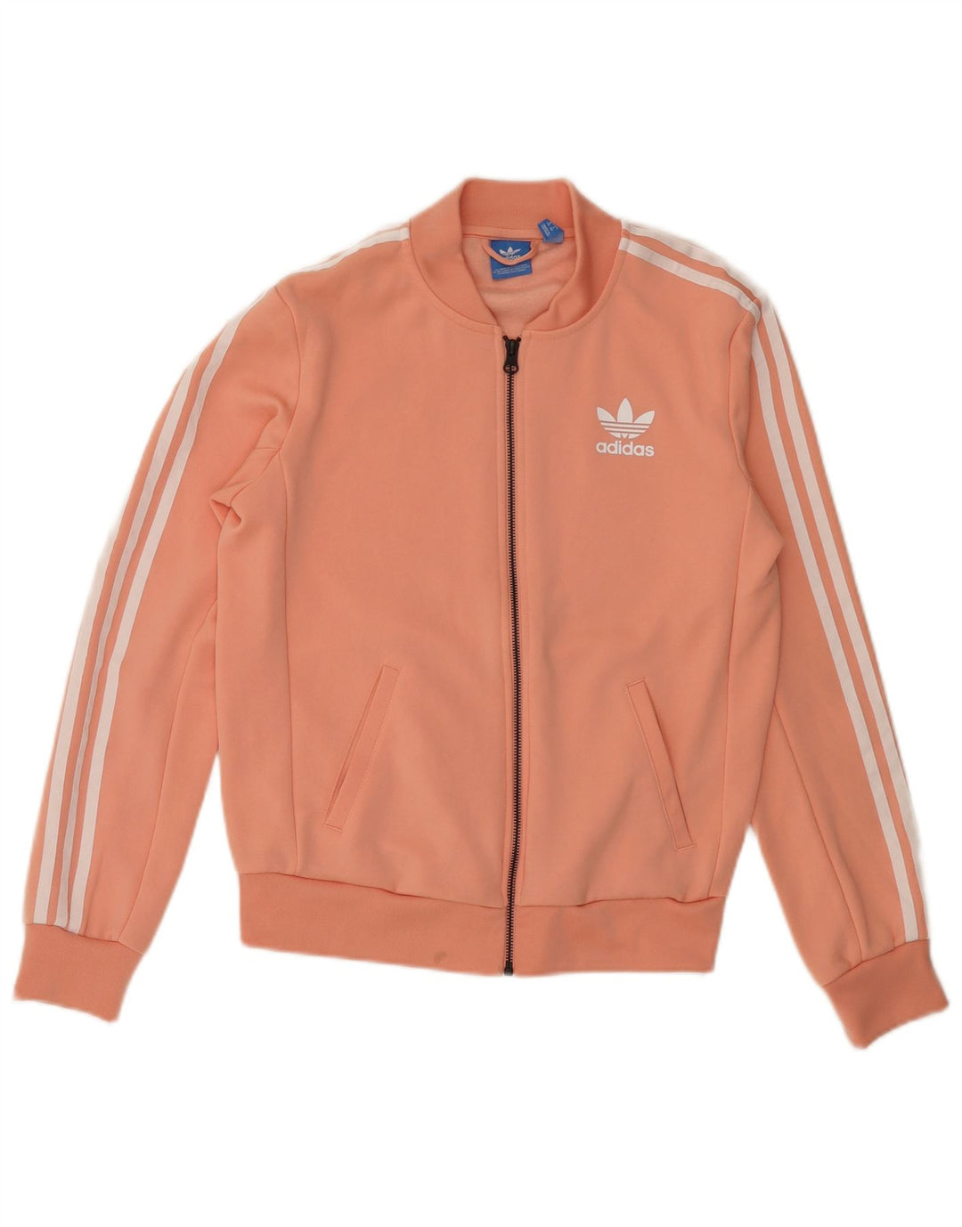 Damska kurtka dresowa Adidas z grafiką, UK 8, mała, różowa, poliester