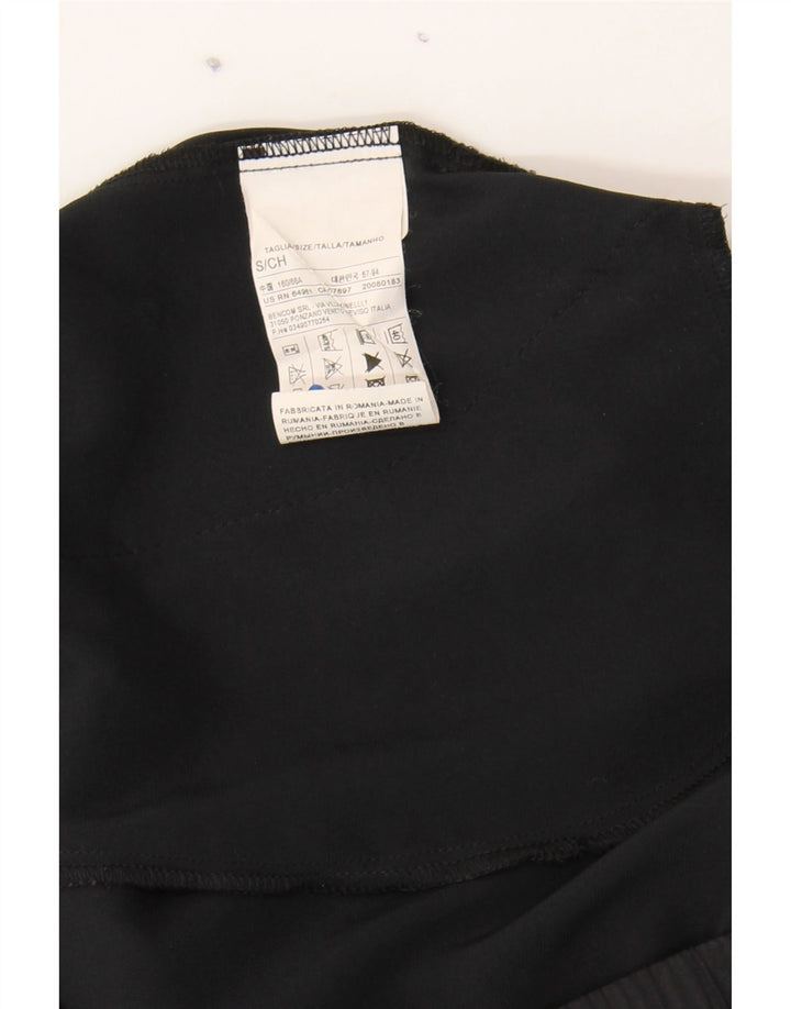 BENETTON Womens Tracksuit Trousers UK 10 Small  Black Polyester Vintage Benetton and Second-Hand Benetton from Messina Hembry 