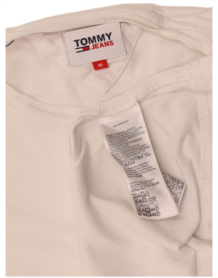 Męski top z długim rękawem Tommy Hilfiger, średniej wielkości biała bawełna