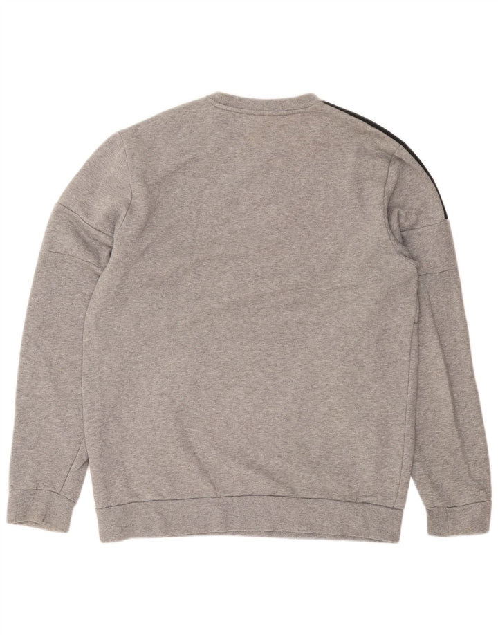 Bluza męska Adidas, duża, szara, nakrapiana bawełna