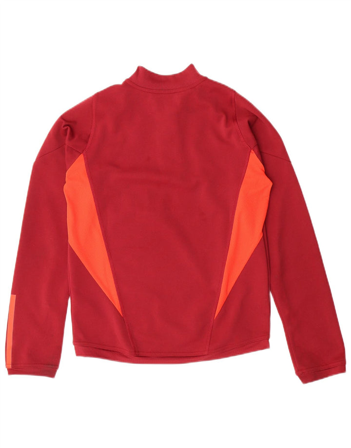 ADIDAS Boys Graphic Pullover Tracksuit Top 11-12 Years Burgundy