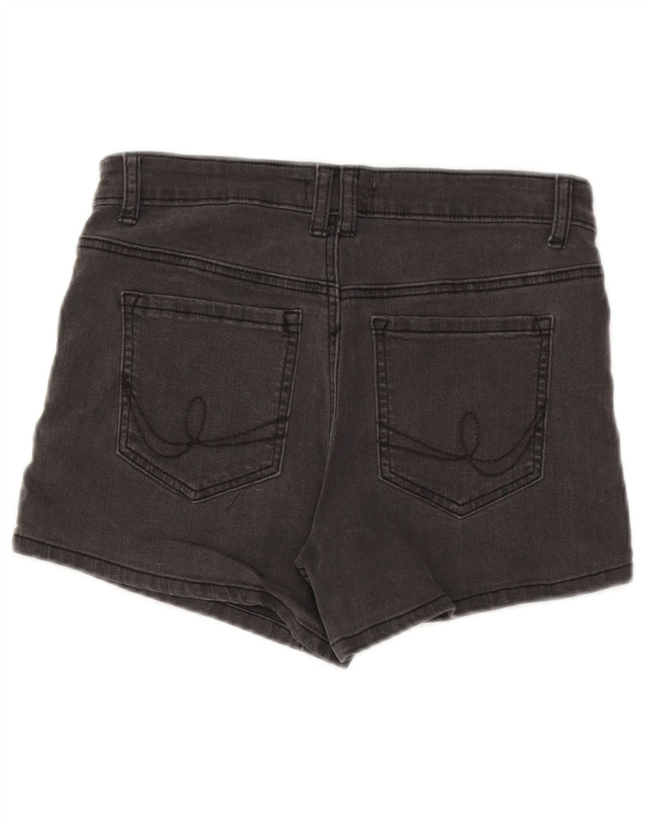 Damskie spodenki jeansowe Oasis UK 10 Small W28 Szara bawełna