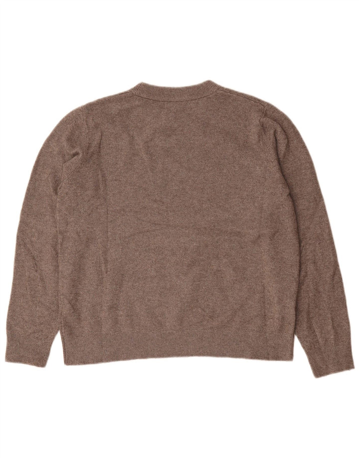 Marks & Spencer Damski sweter z okrągłym dekoltem, UK 14, średni szary poliester