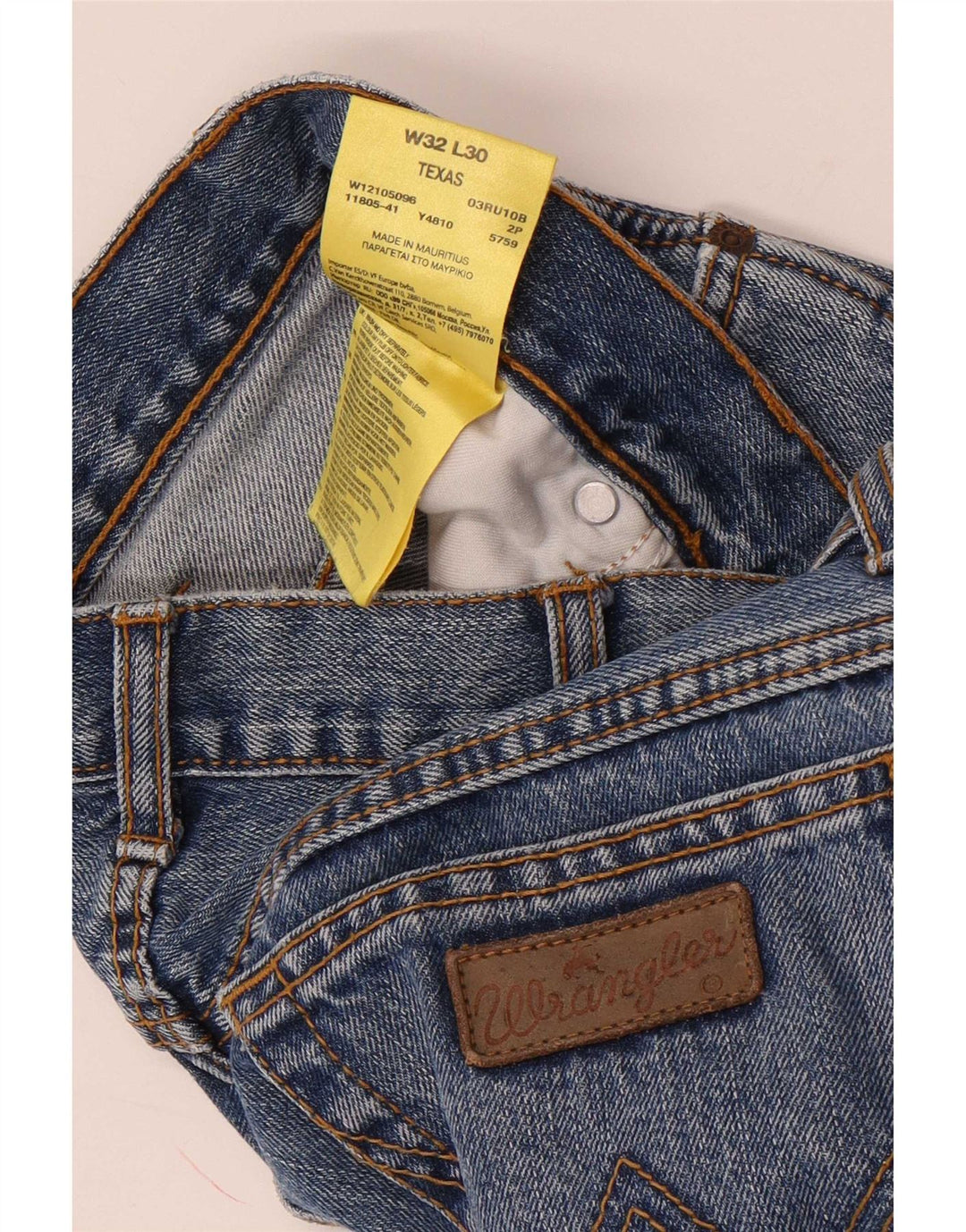 Męskie jeansy Wrangler Texas Straight W32 L30 Niebieskie bawełniane