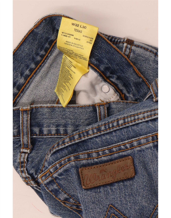 Męskie jeansy Wrangler Texas Straight W32 L30 Niebieskie bawełniane
