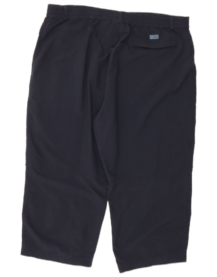 Męskie proste spodnie Capri ADIDAS W40 L21 Granatowy poliamid