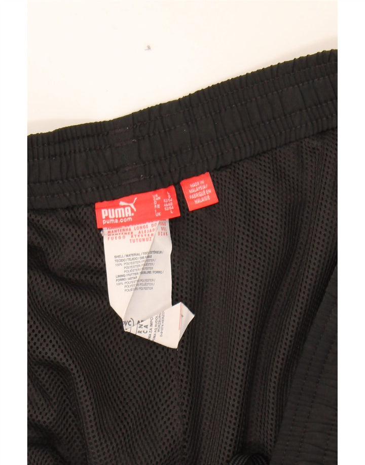 PUMA Mens Graphic Bermuda Sport Shorts Large  Black Polyester Vintage Puma and Second-Hand Puma from Messina Hembry 