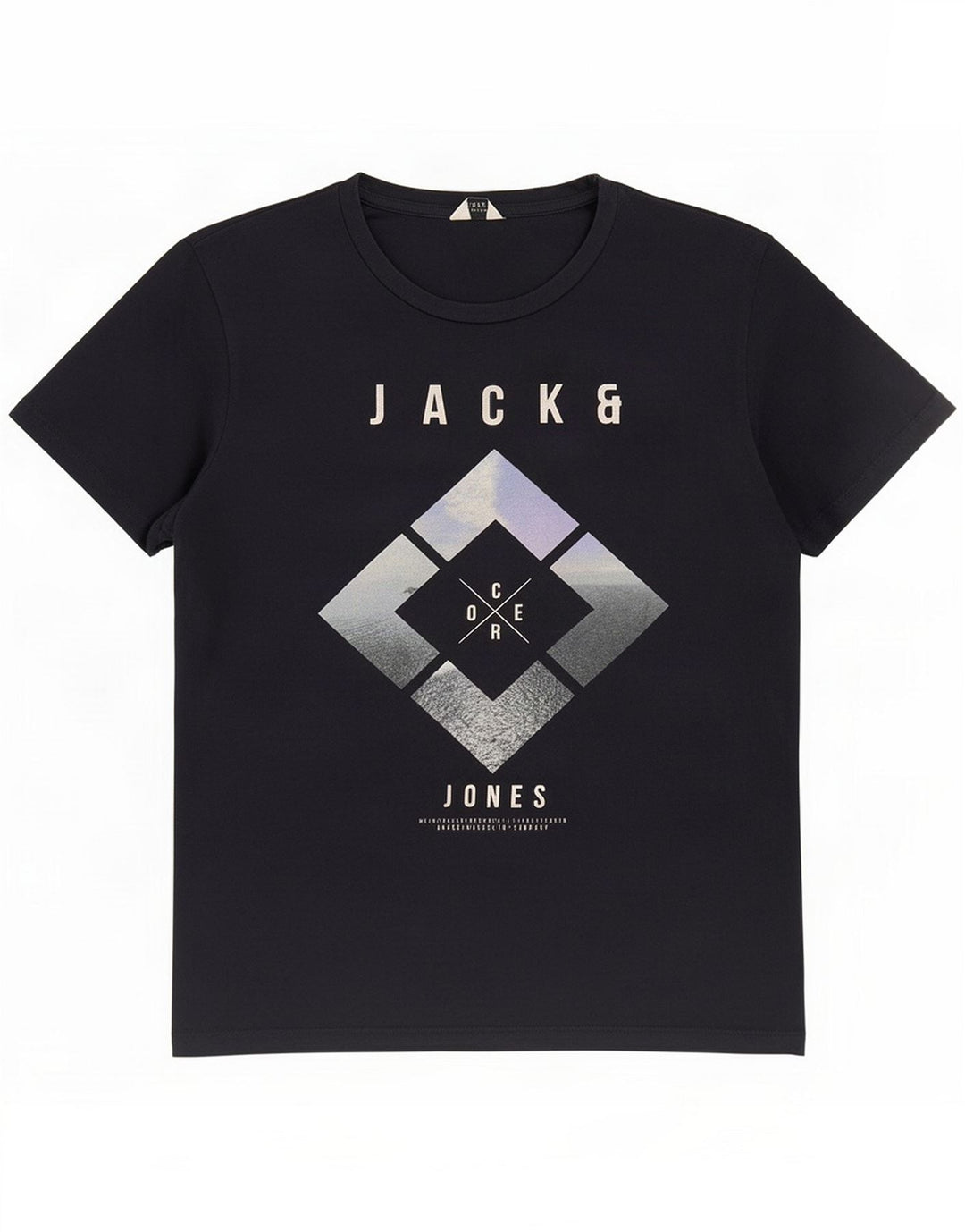Męska koszulka graficzna Jack & Jones Top Medium Black
