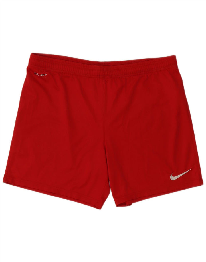 Męskie spodenki sportowe Nike Dri Fit, średni czerwony poliester
