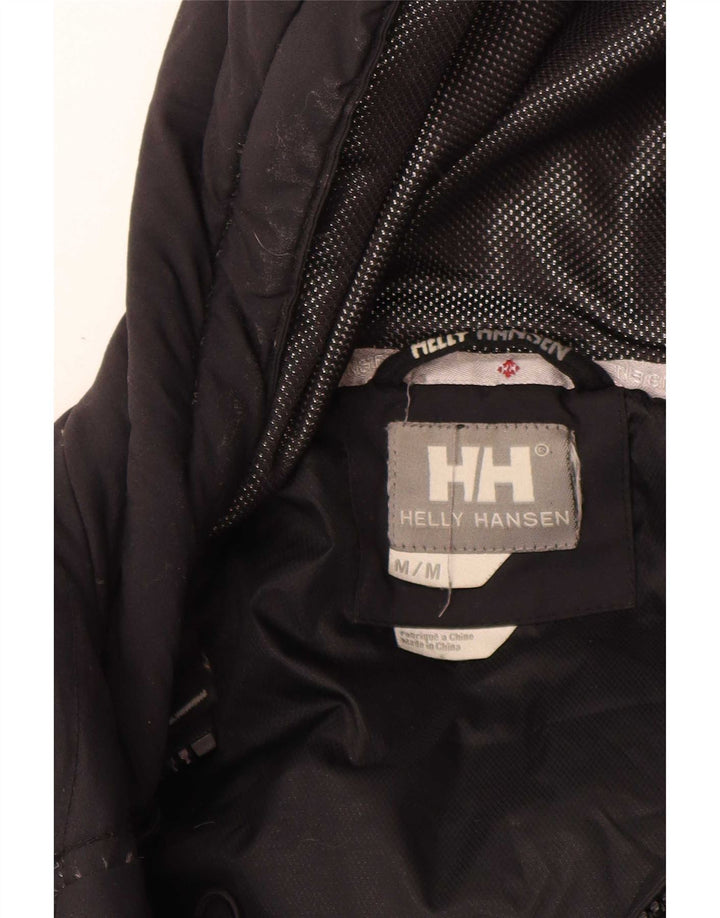 Damska wyściełana kurtka z kapturem Helly Hansen UK 14, średni czarny nylon