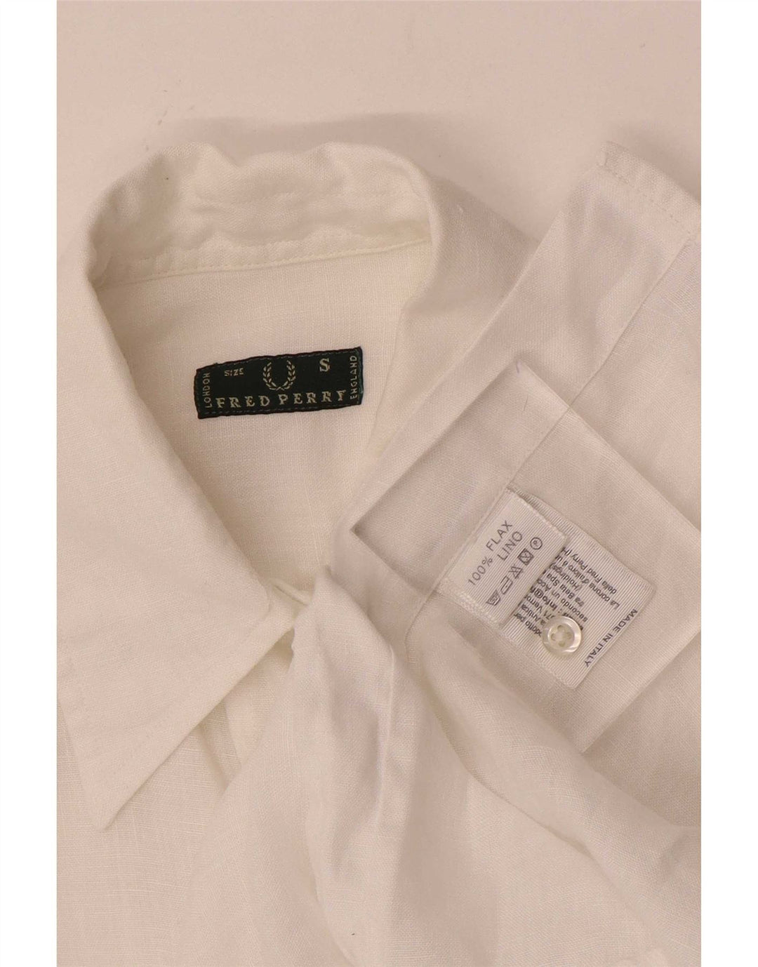 Damska koszula z rękawem 3/4 Fred Perry UK 10 Small White Line