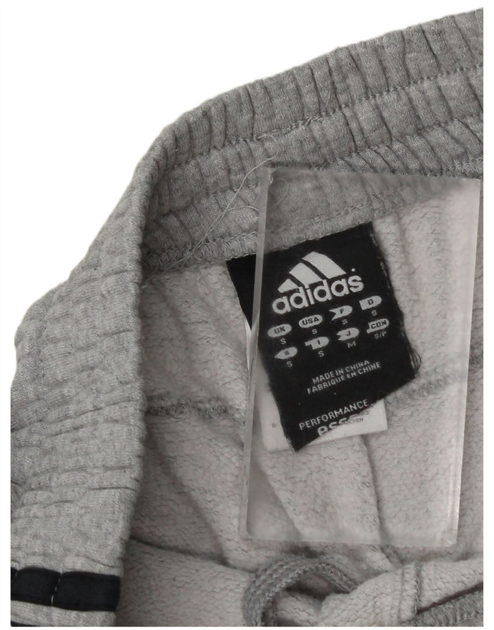 Męskie spodnie dresowe Adidas, małe, szare, bawełniane