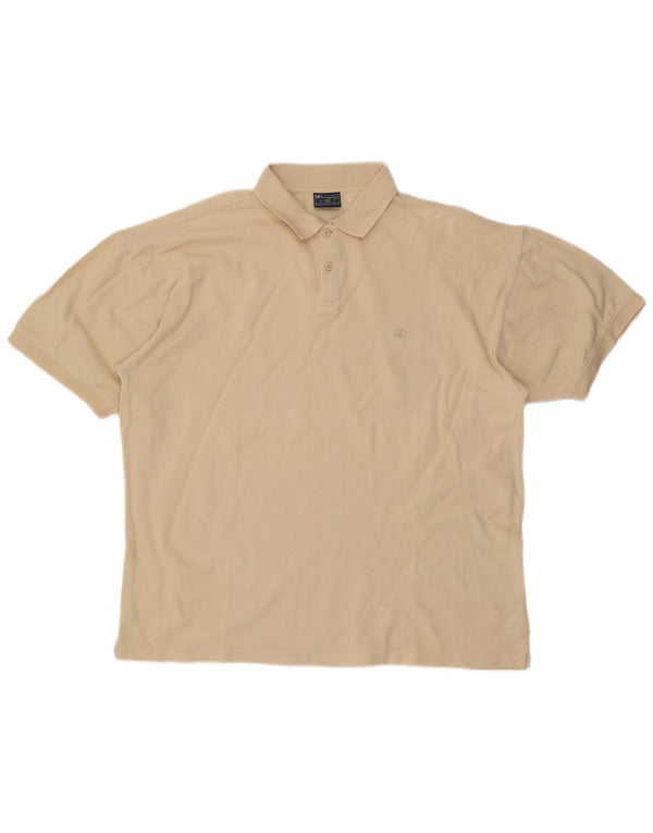 Męska koszulka polo Champion 2XL, beżowa, bawełniana