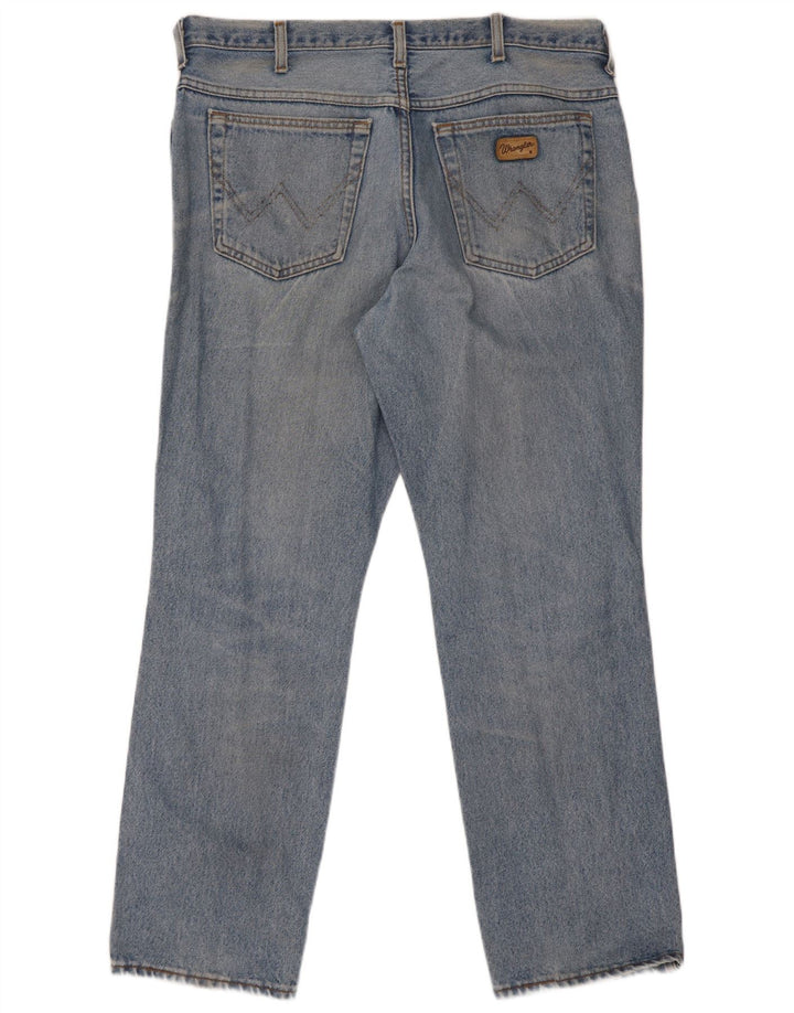 Męskie proste dżinsy Wrangler W36 L30 niebieskie