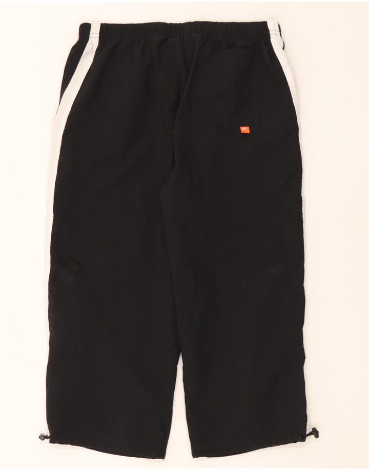 Damskie spodnie Capri Nike UK 10/12 Średni czarny, poliester z blokami kolorów