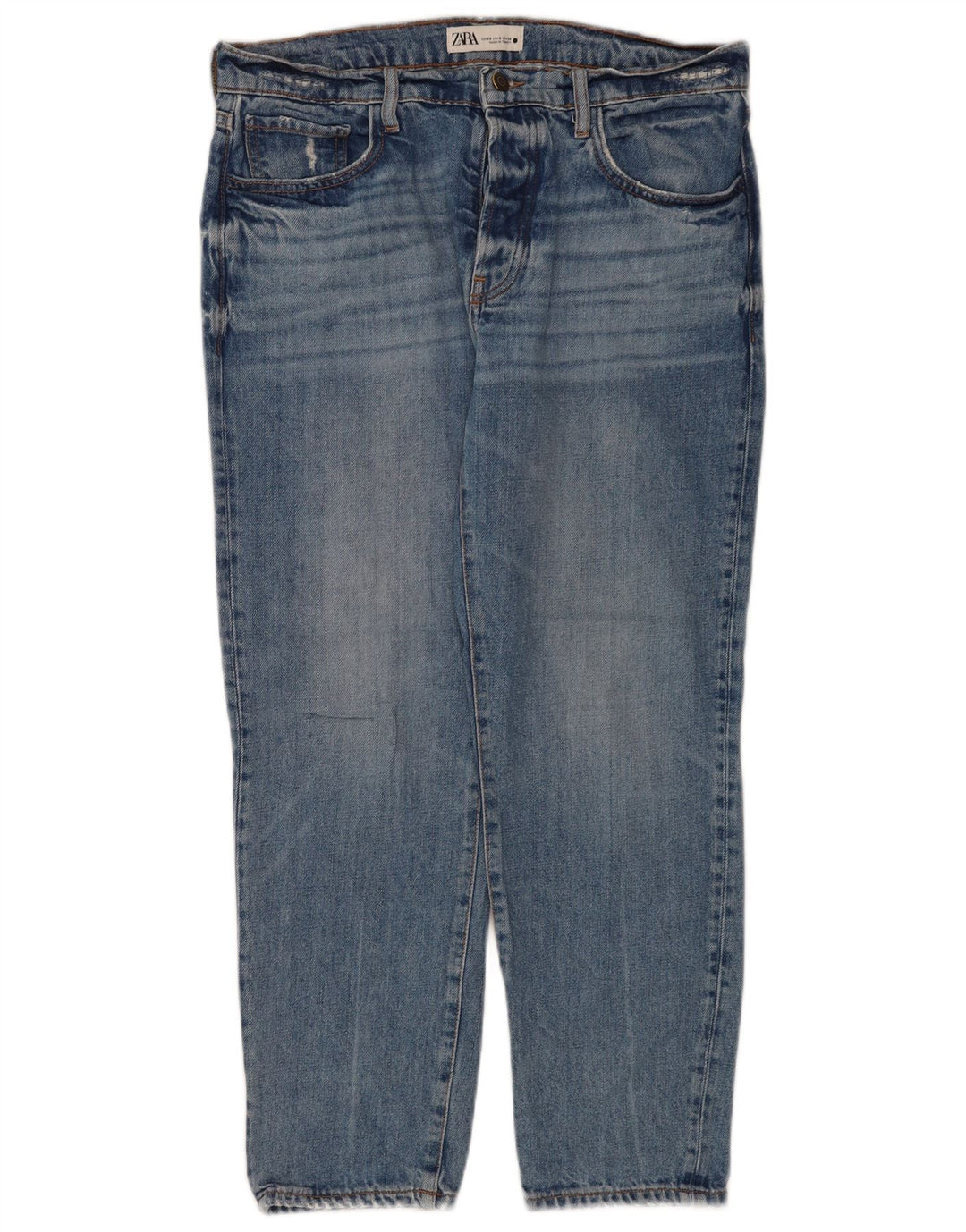 Damskie proste dżinsy Zara EU 40 Medium W30 L26 Niebieskie bawełniane
