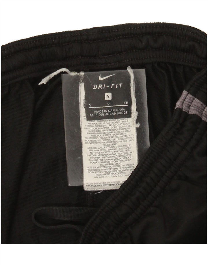 Męskie spodnie dresowe Nike Dri Fit, mały, czarny poliester z blokami kolorów