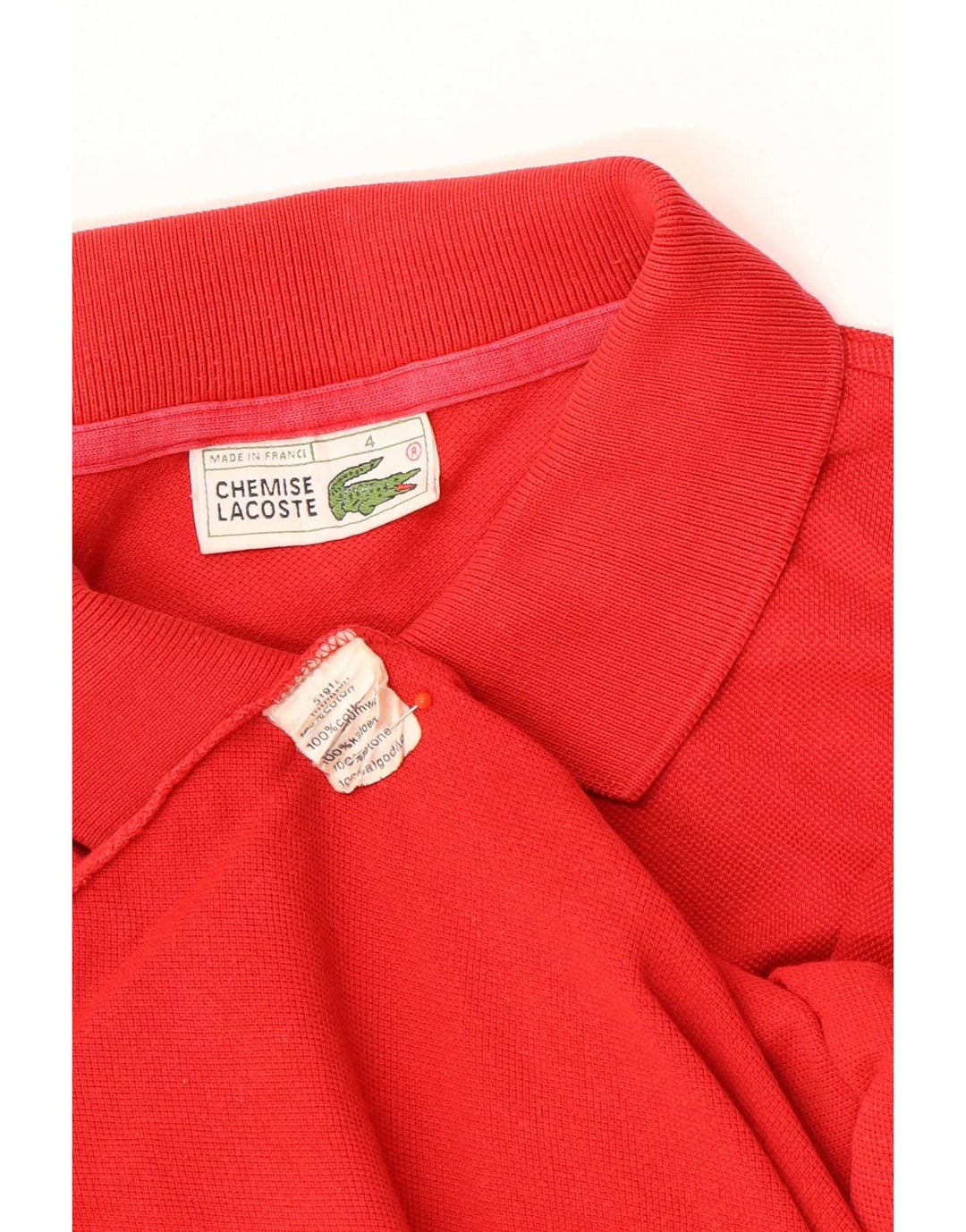 Męska koszulka polo Lacoste, rozmiar 4, średnia czerwona