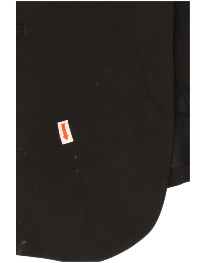 Damska marynarka ZARA zapinana na 1 guzik UK 12, średni czarny poliester