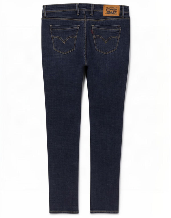 Damskie jeansy Levi's 711 Skinny W30 L30 Granatowa bawełna