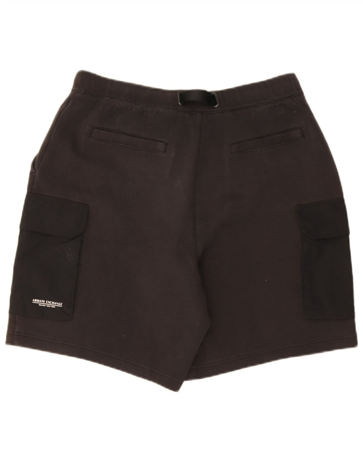 Męskie spodenki cargo Armani Exchange, duże, W34, czarne, bawełniane