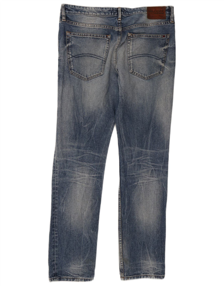 Męskie jeansy slim fit Tommy Hilfiger W34 L32 Niebieskie bawełniane