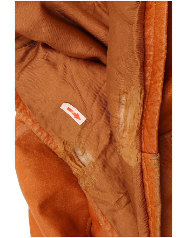 Desi Męska kurtka skórzana IT 52 XL Brązowa skóra