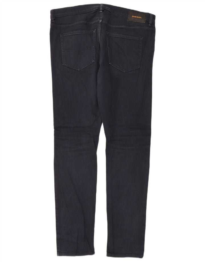 Diesel Męskie D-Luster Slim Jeans W34 L34 Granatowa bawełna