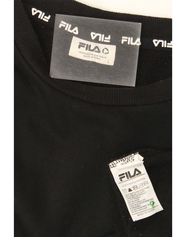 Bluza męska Fila, duża, czarna, bawełniana