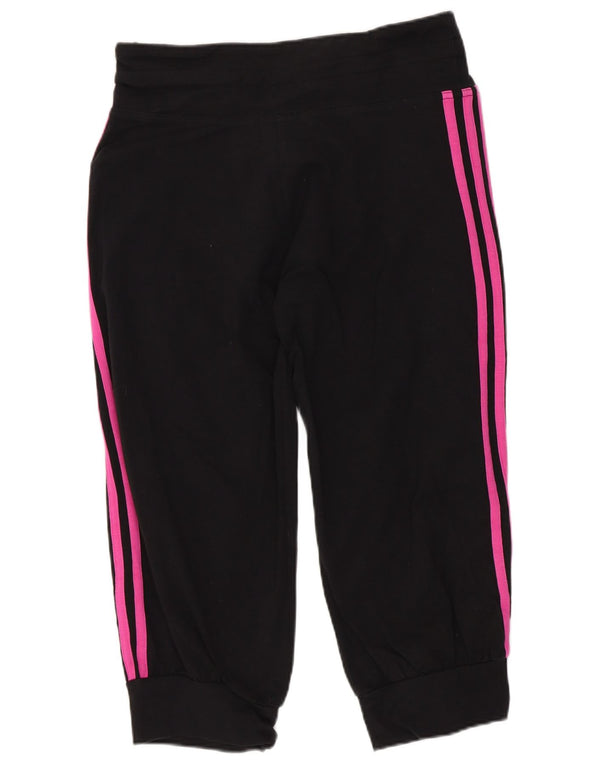 Adidas Damskie Bermudy Sportowe Spodenki UK 8 Małe Czarne Bawełniane Sportowe