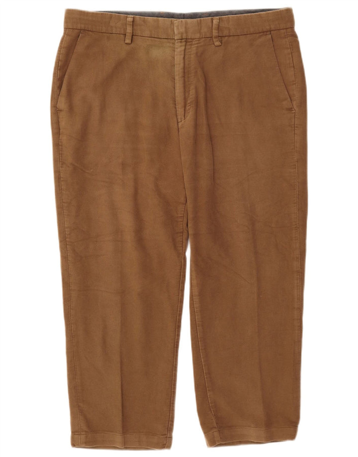 Męskie spodnie Capri Regular Marks & Spencer W36 L23 Beżowa bawełna