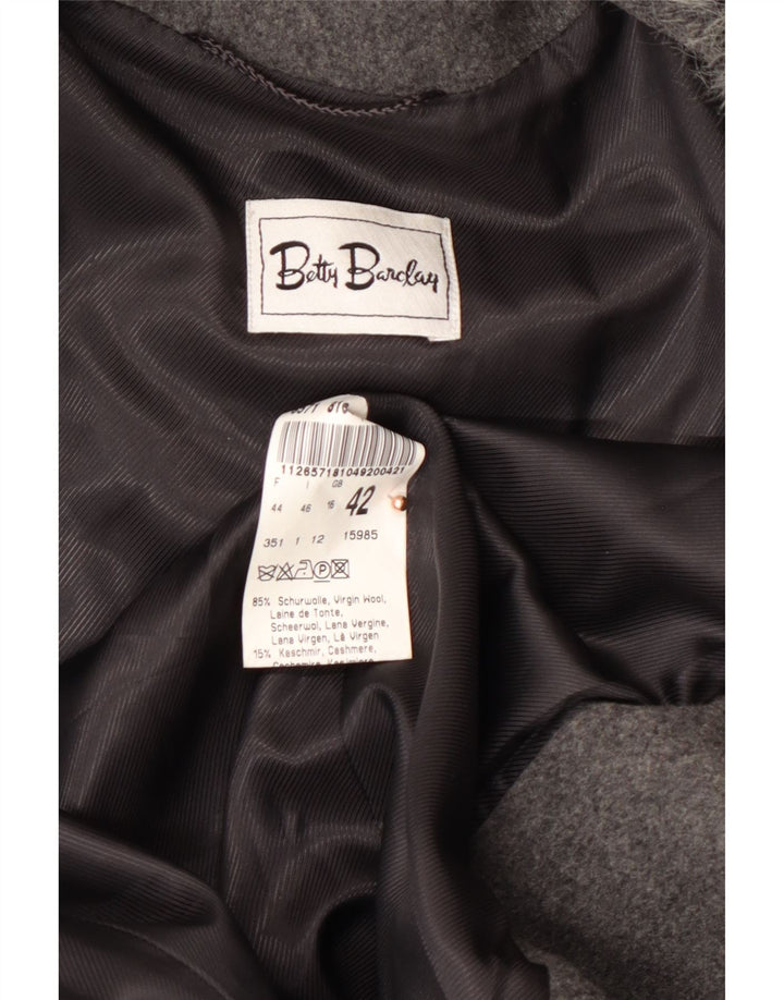 Płaszcz damski BETTY BARCLAY UK 16, duży, szary, nowa wełna