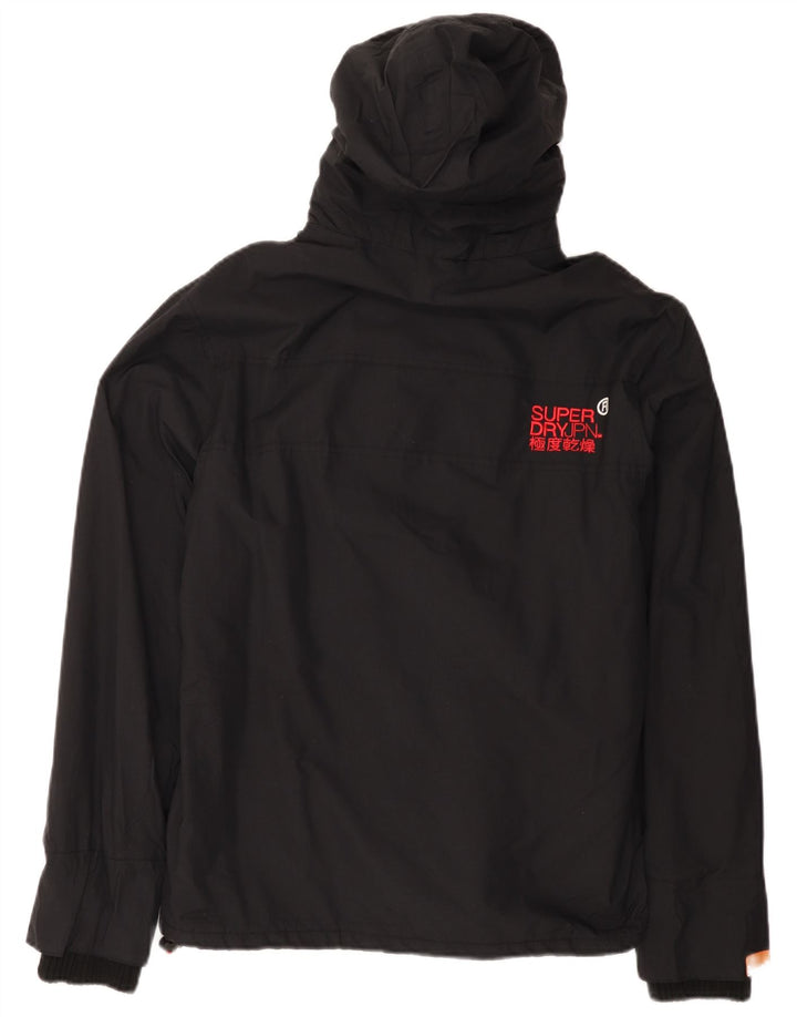 Damska kurtka wiatrówka Superdry Graphic UK 14, średnia czarna