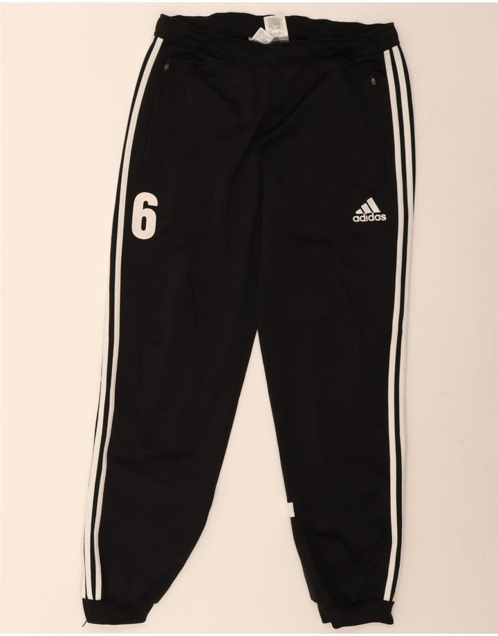 Adidas Męskie spodnie dresowe Joggery, duże, czarne, poliestrowe